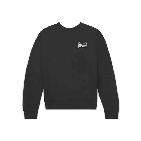 Nike Wash Crew Fleece x Stussy 'Black'