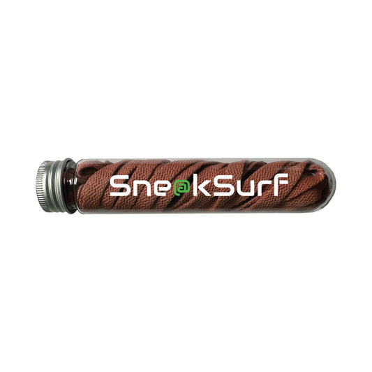 SneakSurf Flat Shoe Laces (Red Bean Brown) - 140MM