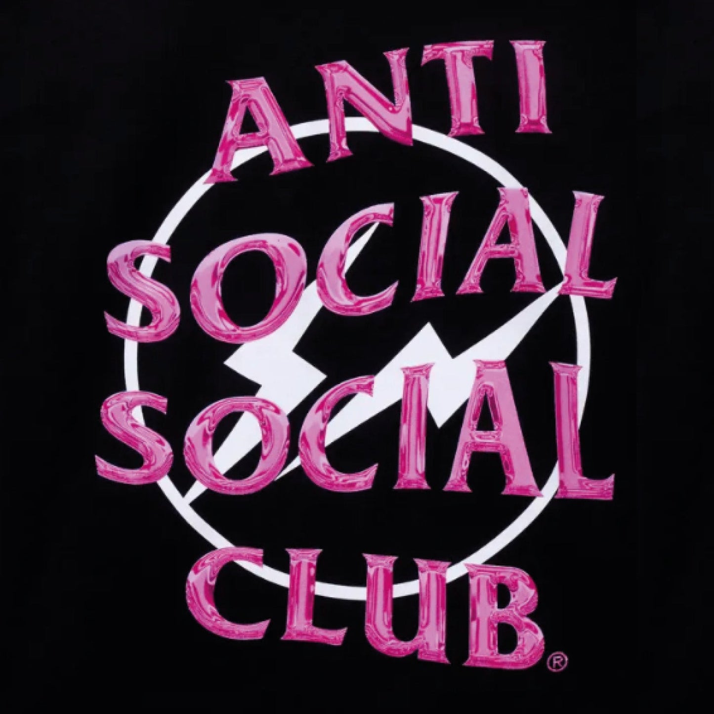 ASSC Fragment Precious Petals Black Tee Pink